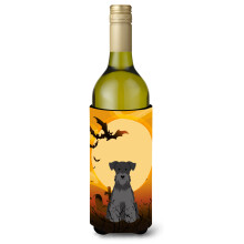 Caroline's Treasures BB4317LITERK Halloween Miniat rny Schnauzer Cierna fla a na v no Izolacn obal na n poje 750 ml Viacfarebn