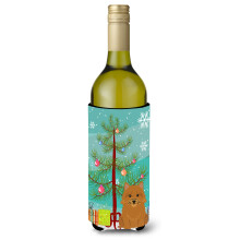 Caroline's Treasures BB4145LITERK Merry Christmas Tree Norwich Terrier fla a na v no n pojov izolacn n doba 750 ml viacfarebn