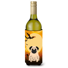 Caroline's Treasures BB4274LITERK Halloween Pug Fawn fla a na v no n pojov izolacn obj mka 750 ml viacfarebn