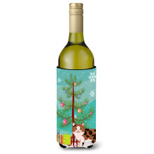 Caroline's Treasures Manx Cat Merry Christmas Tree fla a na v no s vianocn m mot vom, izolacn obal na n poje 750 ml, viacfarebn