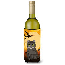 """"Caroline's Treasures Halloween American Curl Cat Wijnfles Drankisolator Hugger 750 ml Veelkleurig""""