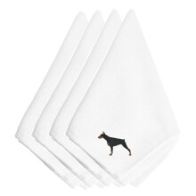 Caroline's Treasures BB3460NPKE Vy van obr sky s mot vom dobermana (sada 4 kusov) 20 viacfarebn ch