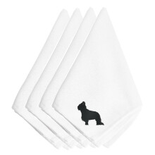 Caroline's Treasures BB3426NPKE Vy van obr sky Briard (sada 4 kusov) 20 viacfarebn ch