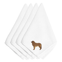 """"Caroline's Treasures BB3458NPKE Leon Berger geborduurde servetten (set van 4) 20"""""""" Veelkleurig""""