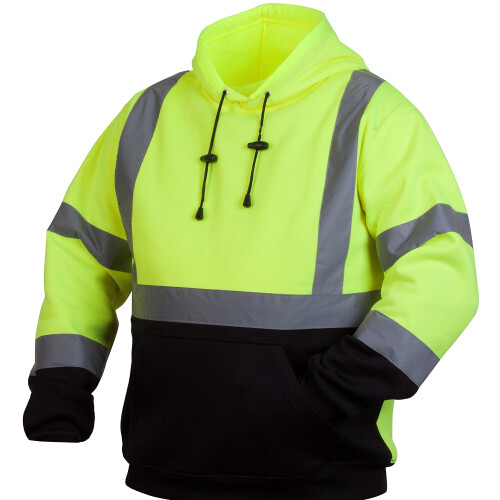 Pyramex Standard Safety Sweatshirt Hi Vis Lime 2X Large 1