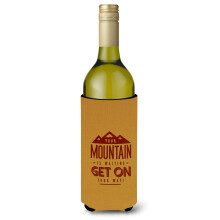 Caroline's Treasures BB5451LITERK Izolacn obal na fla u na v no The Mountain is Waiting 750 ml, viacfarebn