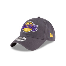 NBA Los Angeles Lakers Adult Men NBA Core Classic 9Twenty Adjustable Cap OSFA Gray