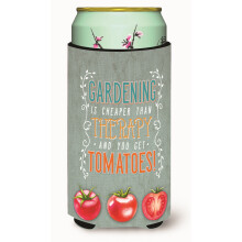""""Caroline's Treasures Gardening Therapy & Tomatoes Tall Boy Beverage Isolator Hugger Veelkleurig""""