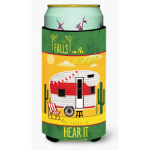 Caroline's Treasures Be In The Woods Retro Camper Desert Tall Boy Beverage Insulator Hugger Multicolor