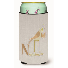 """"Caroline's Treasures Alfabet N Voor Nachtegaal Lange Jongen Drankisolator Hugger Veelkleurig""""