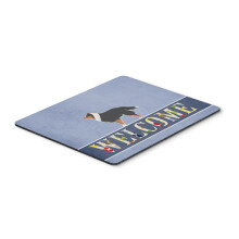 Caroline's Treasures Sheltie/Shetland Sheepdog Welcome Mouse Pad Hot Pad or Trivet Multicolor 7.75x9.25 BB5534MP