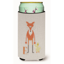 Caroline's Treasures Abeceda F pre Fox Tall Boy Beverage Insulator Hugger Viacfarebn