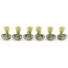 Stimmgert  Kluson Revolution G Mount Pearloid Button 3/Seite Farbe: Nickel