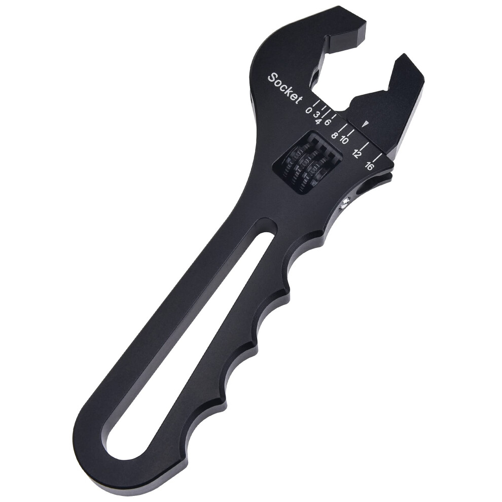 Evil Energy An Fitting Hose Wrench Adjustable 3An-16An Aluminum Black 611536885087