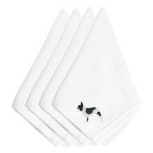 """"Caroline's Treasures BB3441NPKE Franse Bulldog geborduurde servetten (set van 4) 20"""""""" Veelkleurig""""