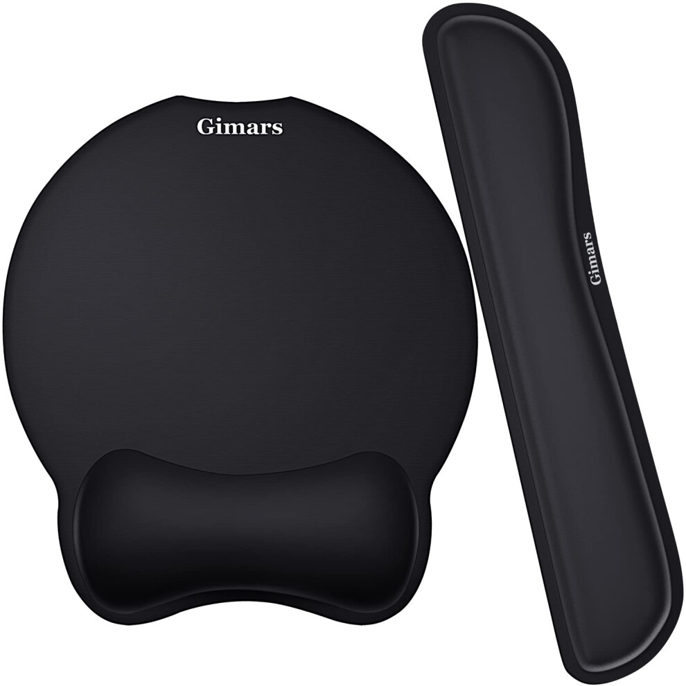 Gimars Ergonomic Mouse Pad Wrist Support Upgrade Enlarge Superfine Fibre Soft Smooth Keyboard Wrist Rest Comfortable Memory Foam Wrist Rest For Comp 799637099654