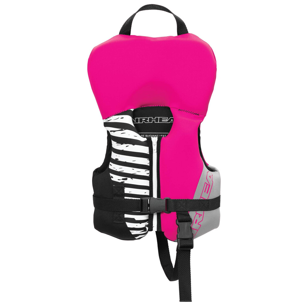 Airhead Infant's Wicked Neolite Kwik-Dry Flex Life Jacket Coast Guard Approved Hot Pink