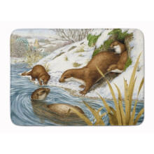Caroline's Treasures Playtime Otters Bodenmatte 19 x 27 Mehrfarbig