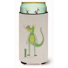 Caroline's Treasures Abeceda I pre Iguana Tall Boy Beverage Insulator Hugger Viacfarebn