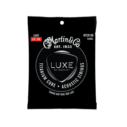 Martin Guitar Titanium Core Strings Light-Tension Nikkel Akustiske Guitar Strings 1