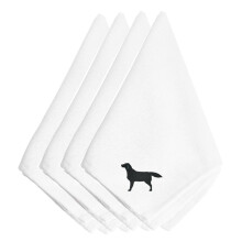 Caroline's Treasures BB3408NPKE Vy van obr sky s mot vom cierneho labradorsk ho retrievera (sada 4 kusov) 20 viacfarebn ch