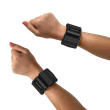 Tone-y-Bands Cardio Wrist Weight for Arm Toning 2 lb Large Black