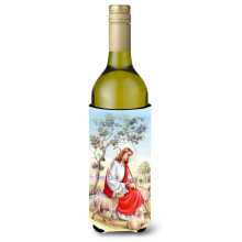 Caroline's Treasures APH3421LITERK Jezus trzymający jagnięcinę Butelka na wino Izolator na napoje Hugger 750 ml, wielokolorowy""""