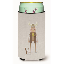 Caroline's Treasures Abeceda Y pre Yak Tall Boy N pojov izol tor Hugger viacfarebn