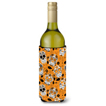 „„Skarby Caroline Dzień Zmarłych Pomarańczowy Izolator do butelek na napoje, 750 ml, wielokolorowy””