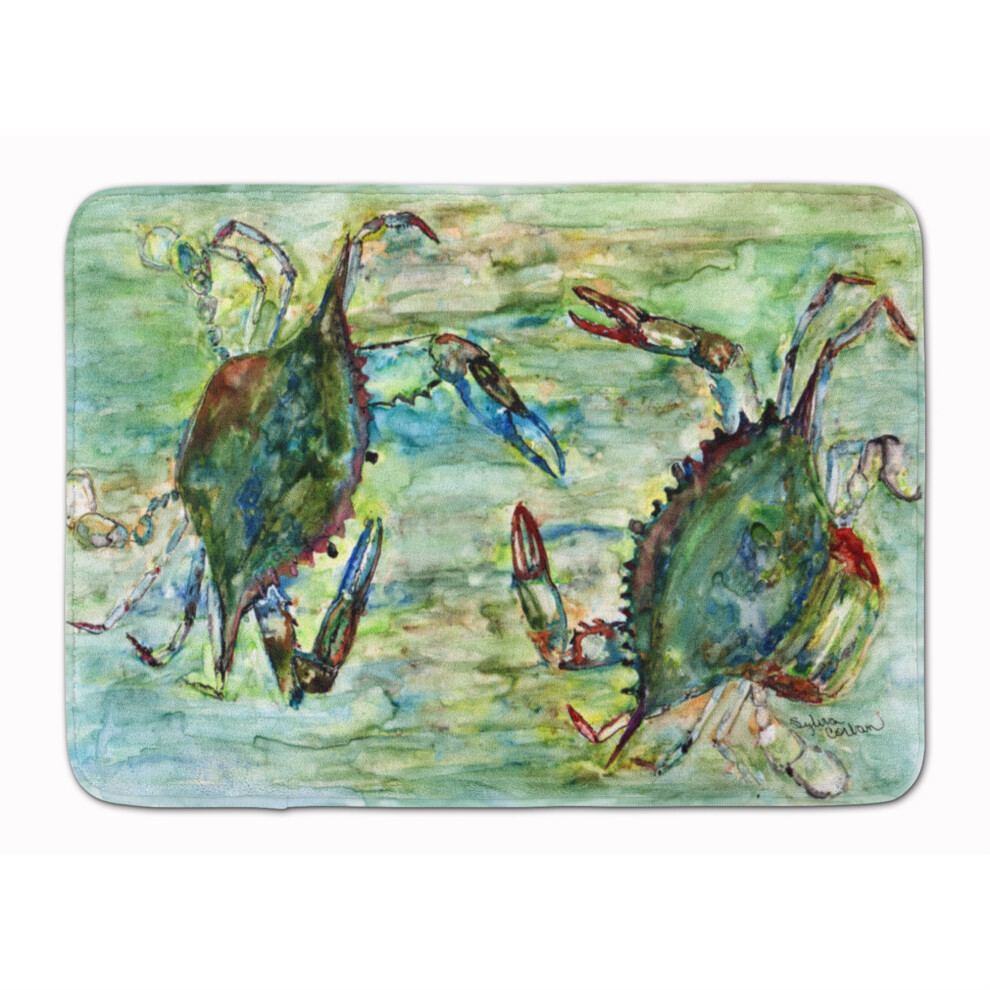 Tappetino Da Pavimento Caroline's Treasures Blue Crab Standoff, 19"" X 27"" Multicolore-image