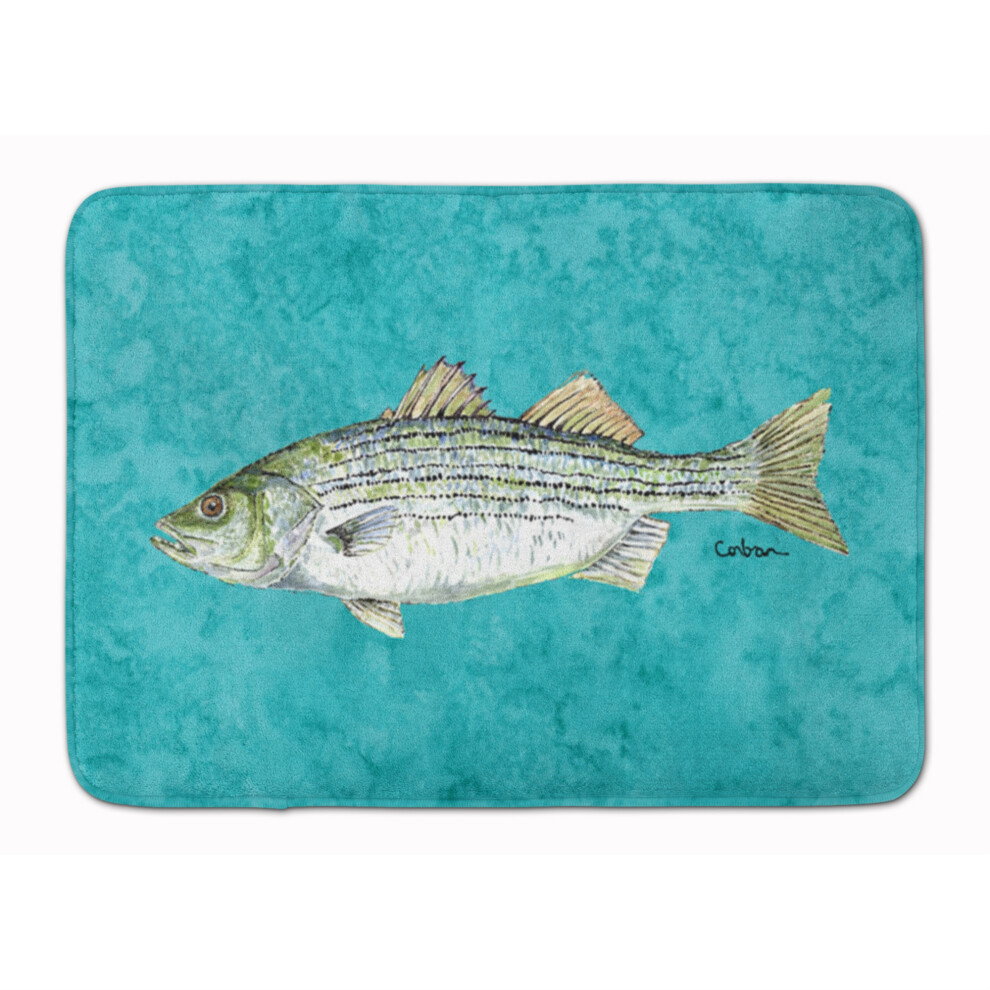 Tappetino Da Pavimento Caroline's Treasures Striped Bass Fish 19"""""""" X 27"""""""" Multicolore-image