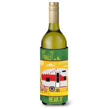 „”Caroline's Treasures BB5483LITERK Be in the Woods Retro Camper Desert Wine Butelka na wino Izolator na napoje Hugger 750 ml wielokolorowy”