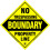 No Trespassing Boundary Marker Small Diamond Aluminium Gul 10 Pack 1