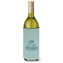 Skarby Caroline BB5456LITERK Produkt moich własnych decyzji Butelka na wino Izolator na napoje Hugger 750ml Multicolor""""