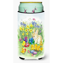 Caroline's Treasures Velkonocn kuriatka a zajacik Tall Boy n pojov izol tor viacfarebn