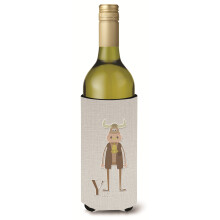 „Skarby Caroline alfabet Y dla butelki wina Yak Izolator na napoje Hugger Multicolor 750 ml”