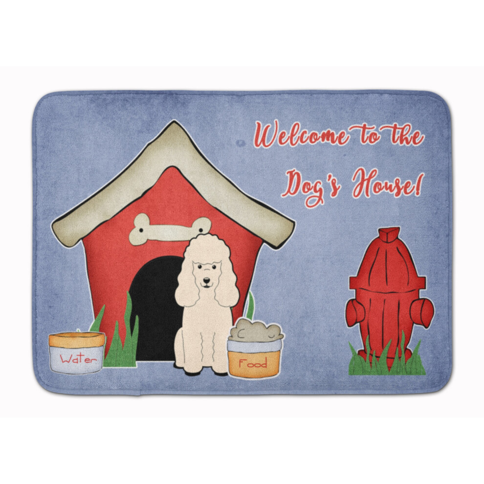 Tapis De Sol Blanc Motif Caniche, Collection Caroline's Treasures, 48 X 68 Cm, Multicolore-image