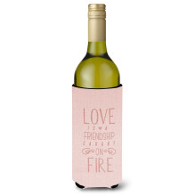Caroline's Treasures BB5459LITERK L ska je priatelstvo, fla a na v no, izolacn obal na n poje 750 ml, viacfarebn