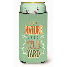 Caroline's Treasures Nechajte pr rodu vst pit do v ho yardu Tall Boy Beverage Insulator Hugger viacfarebn