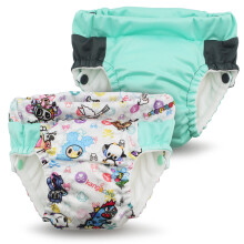 Kanga Care Lil Learnerz uudelleenkytettvt WC-harjoitushousut (XSmall - tokiBambino & Sweet)