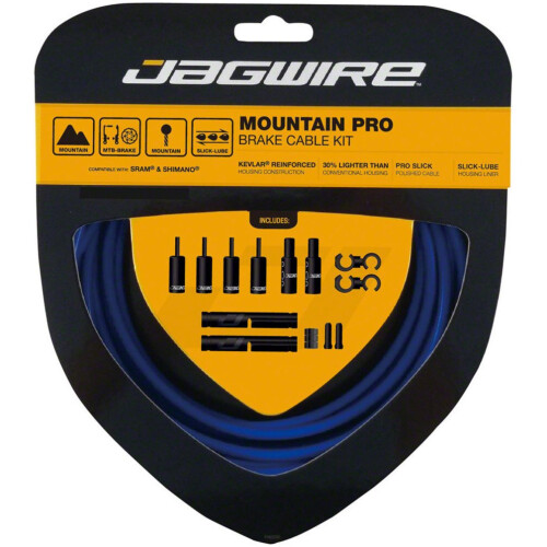 Jagwire Mountain Pro Komplettes Bremskabel-Set  SID Blau