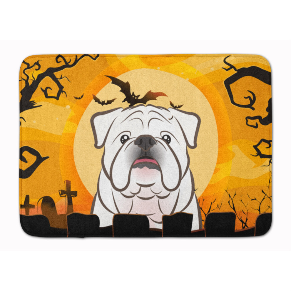 Tappetino Da Pavimento Per Halloween Con Motivo Bulldog Inglese Bianco Di Caroline's Treasures, 19"" X 27"" Multicolore-image