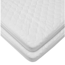 American Baby Company 2-Pack Waterproof Fitted Cradle/Bassinet Mattress Protector 33" x 15"