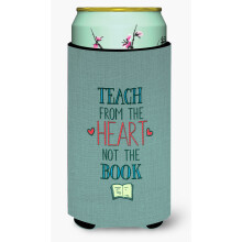 Caroline's Treasures ucia od The Heart Teacher Tall Boy Beverage Insulator Hugger Multicolor