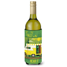 Caroline's Treasures BB5482LITERK Retro Camper fla a na v no s izolacn m obalom na n poje Be in the Woods 750 ml viacfarebn