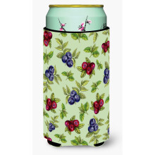 Caroline's Treasures Berries v zelenej farbe, detsk izolacn ta ka na n poje Tall Boy, viacfarebn