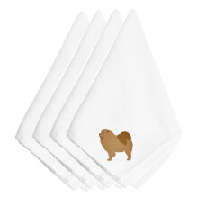 """"Caroline's Treasures BB3451NPKE Chow Chow Embroidered Napkins (Set of 4) 20"""""""" Multicolor""""