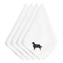 ""Caroline's Treasures BB3419NPKE Berner Sennenhond geborduurde servetten (set van 4) 20"""""""" Veelkleurig""""