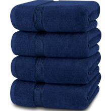 Serviettes d'utopie 4 pack Ensemble de serviettes de bain premium (27 x 54 pouces) 100% anneau file coton 600gsm leger et serviettes de sechage r