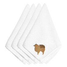 """"Caroline's Treasures BB3442NPKE Pommeren geborduurde servetten (set van 4) 20"""""""" Veelkleurig""""